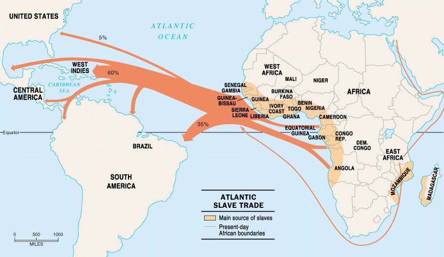 Transatlantic Slave Trade Map